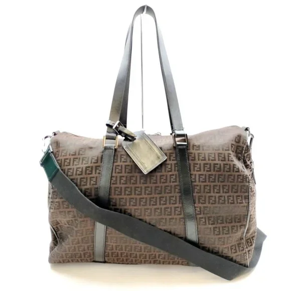 Fendi Shoulder Bag Brown Canvas TRAVEL BAG  DIAPER BAG - Picture 2 of 16